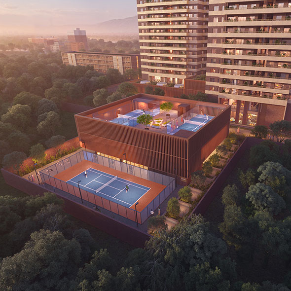 Premium clubhouse The Hub at Estate 360