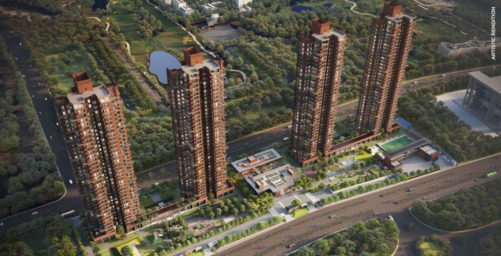 Max Estates residential towers with landscaped amenities