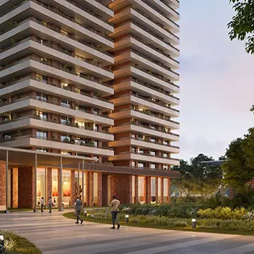 Car free ground living at Estate 361