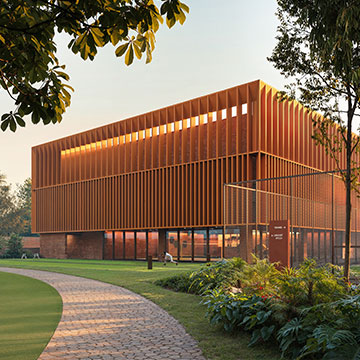 Sports block - Badminton courts, Squash courts, Cricket pitches, Padel tennis court - Gurgaon