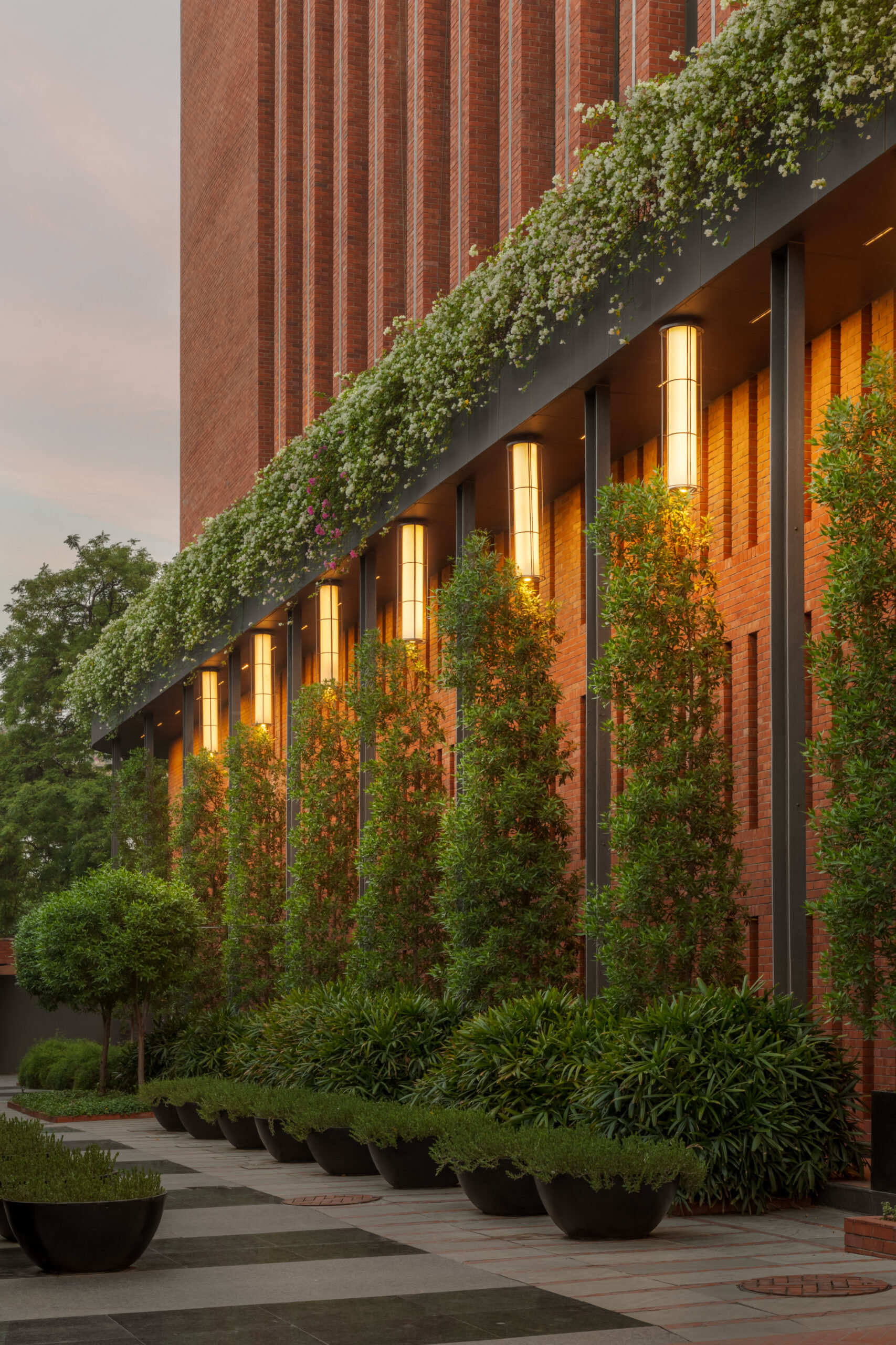 Eco-friendly commercial office highlighting green initiatives and sustainable design 

 