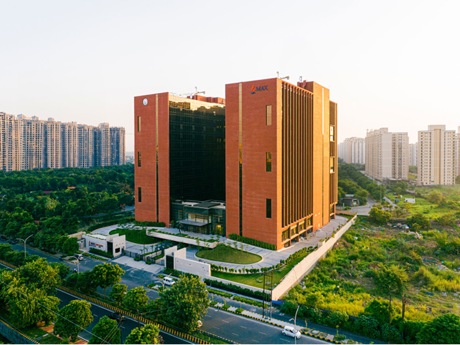 Max Square business complex and surrounding cityscape